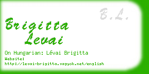 brigitta levai business card